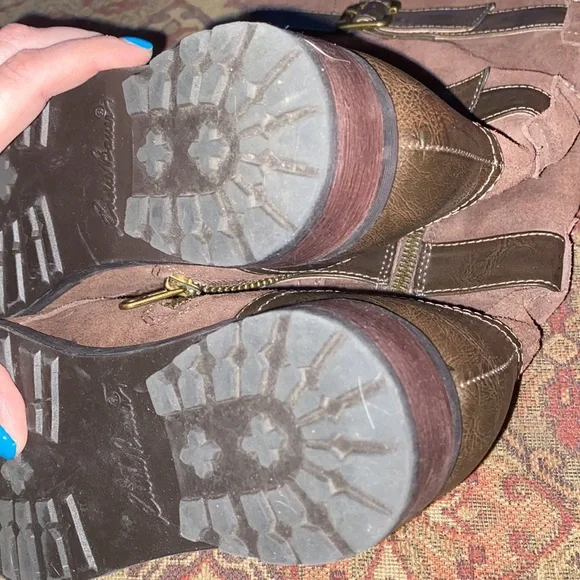 EDDIE BAUER 🌿 Leather 3-Buckle mid-calf Boots - Picture 10 of 10